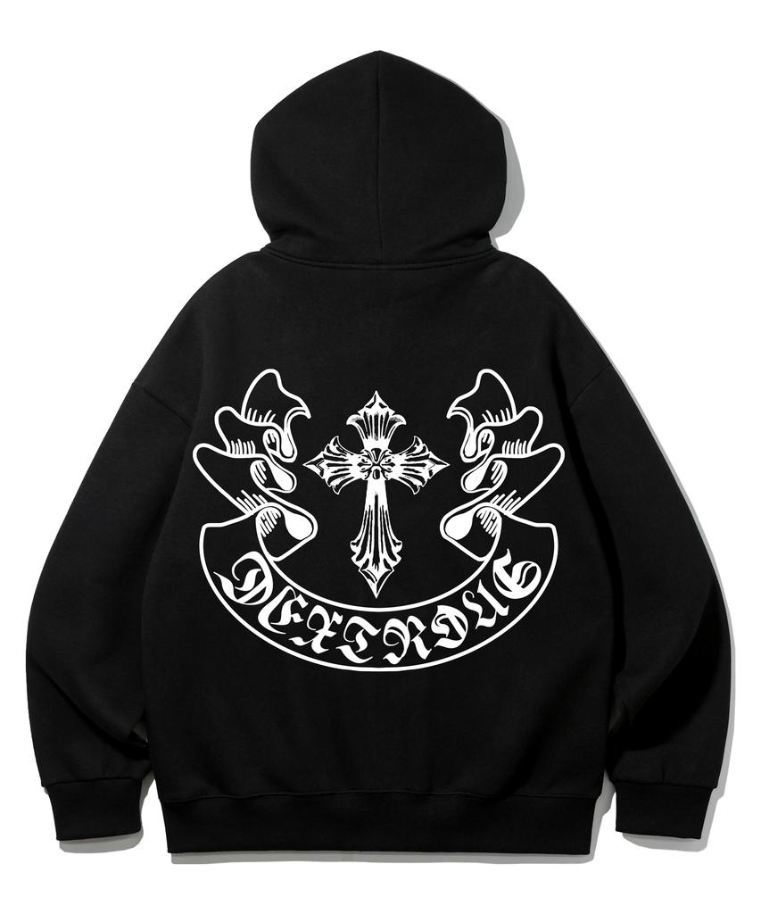 Alvinclo Cross Overfit Reißverschluss Hoodie Azh886 (2 Farben)