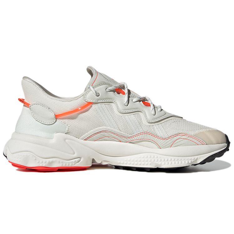 Adidas Originals Ozweego Round Toe Lace-Up Slip-Resistant Durable Low-Top Lifestyle Sneakers Unisex Sneakers Beige Orange GY3539