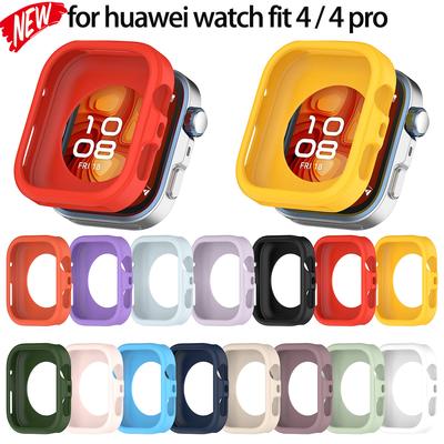 Soft Silicone Hollow Case for Huawei Watch Fit 4 4Pro Smart Watch Bumper Protector for Huawei Watch Fit4 Pro Shell Accessoies
