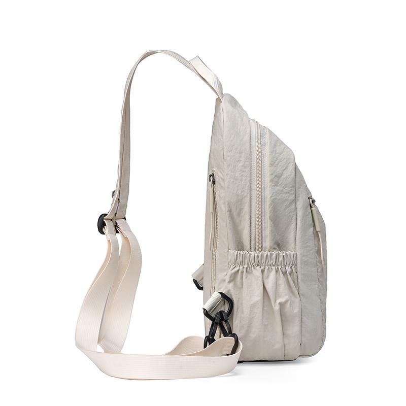 Plecak Podróżny Jednokolorowy Lekki o Dużej Pojemności Wielofunkcyjna Torba na Piersi Torba Crossbody dla Dojeżdżających