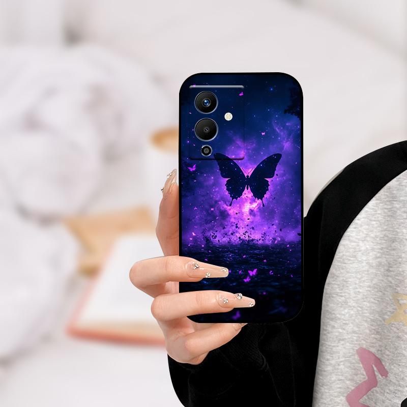 Für infinix NOTE 12 PRO 5G Hülle X671B TPU Wolf Katze Silikon Stoßfänger Abdeckung für Infinix Note 12 Pro 5G Handyhülle Note12 Pro 5G