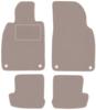 Beige Velour Floor Mats For: Porsche 911 (type 991) Coupe, Targa, Cabrio (2010-2019)