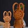 wood carving cartoon  Sun Wukong sculptures and figurines Hand carved solid wood Home Room Office Wealth Luck Feng Shui Decor