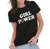 Motivational Inspirational Girl Power Flower Womens Top Junior Graphic Tee