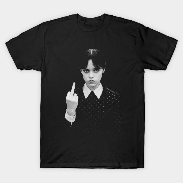 

Men Black Print T-shirt Jenna Ortega Push On No-Cut Transfer Paper Print Cotton Tshirt 3XL чорний