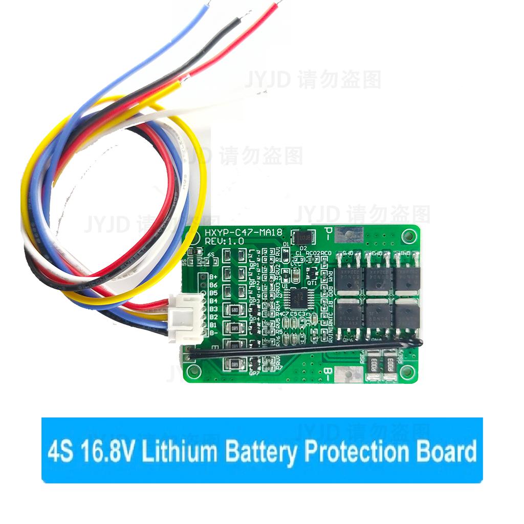4S/5S/6S/7S BMS 16.8V 21V 20A 18650 Li-ion Lmo Ternary Lithium Battery Charger Protection Board Balance And Temperature Protect
