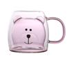 250ml Glass Cup Transparent Coffee Mug Personal Bear Tea Coffee Cup  Kitchen supplies