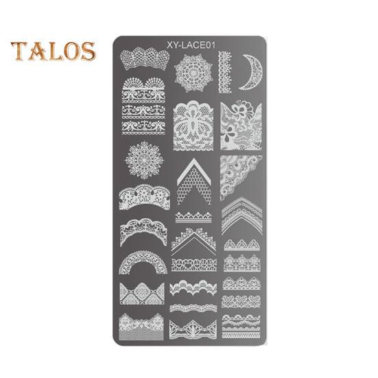 

Набор пластин для штамповки банты цветы кружевной дизайн маникюр украшения металлические пластины переводные шаблоны серии Sweet A