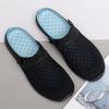 Summer Men's Backless Walking Mule  Slip-on Closed Toe Loafer Casual Slide Slipper Traveltime Mule for Men
