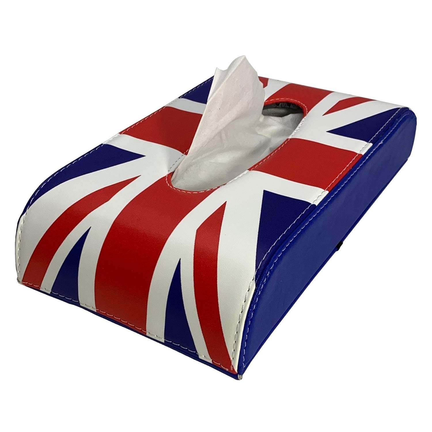 

SKYBELL Slim Tissue Case for BMW Mini Cooper/Mini, Accessory, Tissue Box, Convenient Item (Blue)