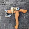 High-carbon Steel Axe Multi-functional Portable Axe Camping Emergency Survival Equipment, Household Firewood Splitting Hand Tool