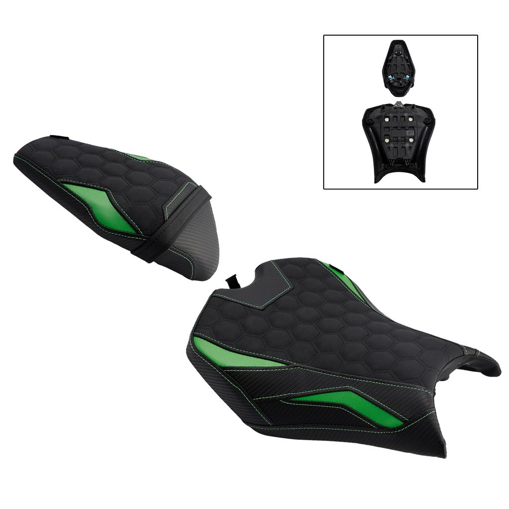 Front&Rear Raider Passenger Cushion Kit Green2 For Kawasaki Z900 Zr900-F 2025-