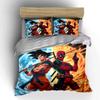 Heroes with fiery backdrop. Bedding sets Duvet cover sets Duvet covers Pillowcases(1*Duvet Cover 2*Pillowcases without duvet insert)