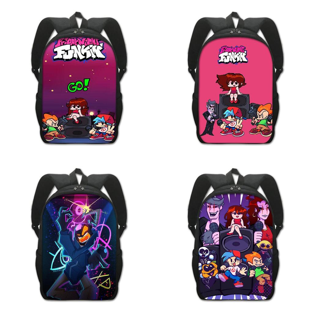 Stylish Friday Night Funkin Backpack For Cartoon Game Fans With Adjustable Straps