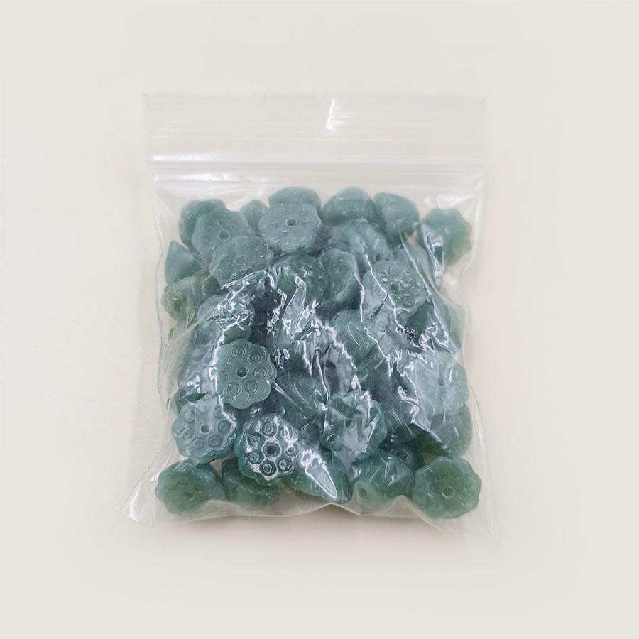 50PCS 10x7mm Popular High Quality Necklace Jewelry Accessories Crystal Lotus Glass Loose Beads DIY  Pendant Bracelets Earrings Delicate Jewelry