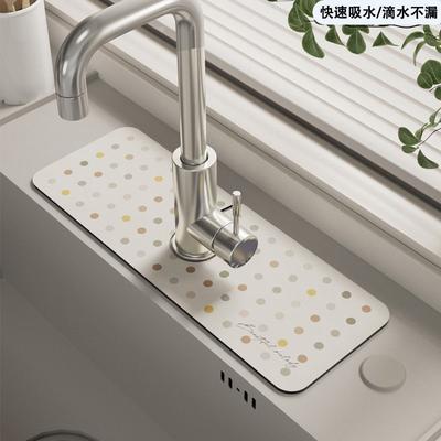 Classic Sink Faucet Drain Pad Table Mat Toilet Diatom Mud Absorbent Pad Non-slip Anti-mildew Mat for Kitchen Countertop Dining