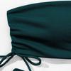 European & American Sexy Bandeau Split Swimsuit - Women's Drawstring Bikini Fashion