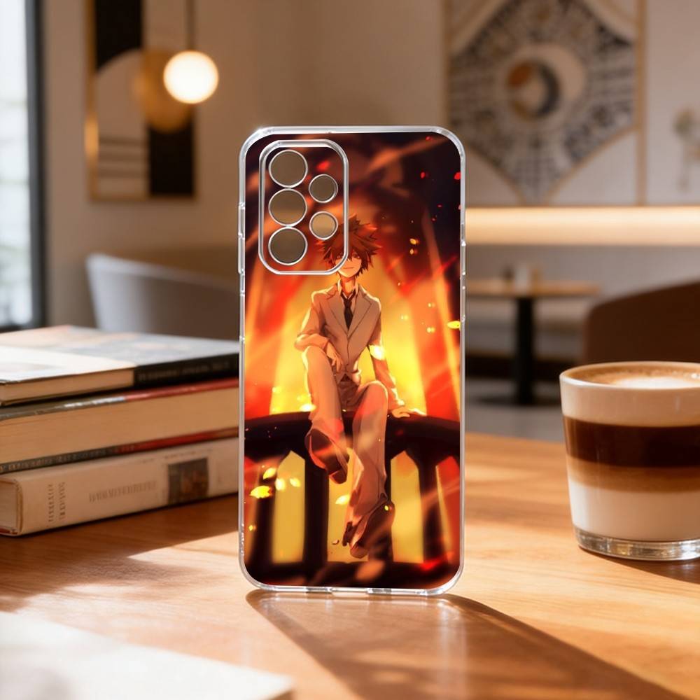 

Hitman R-Reborn Tsuna S-Sawada Phone Case Transparent Silicone Soft For Samsung S25,S24,S21,S22,S23,S30,Ultra,S20,Plus,Fe Samsung S25