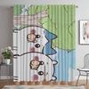 Chiikawas Partition Home Interior Curtains for Camera Living Room Curtain Shades Halloween Decoration Tulle for Bedroom Kitchen