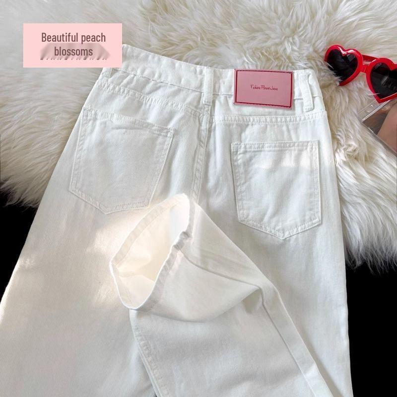 

Women s High Waist Moonlight Blue Drapey Jeans - Slimming, Versatile, Loose Casual Straight Leg Pants for Spring/Summer. XL