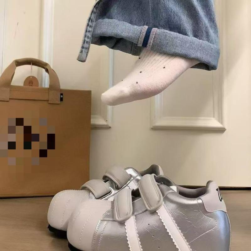 Velcro shell shoes bread shoes women's autumn new versatile height increase casual sports small board shoes