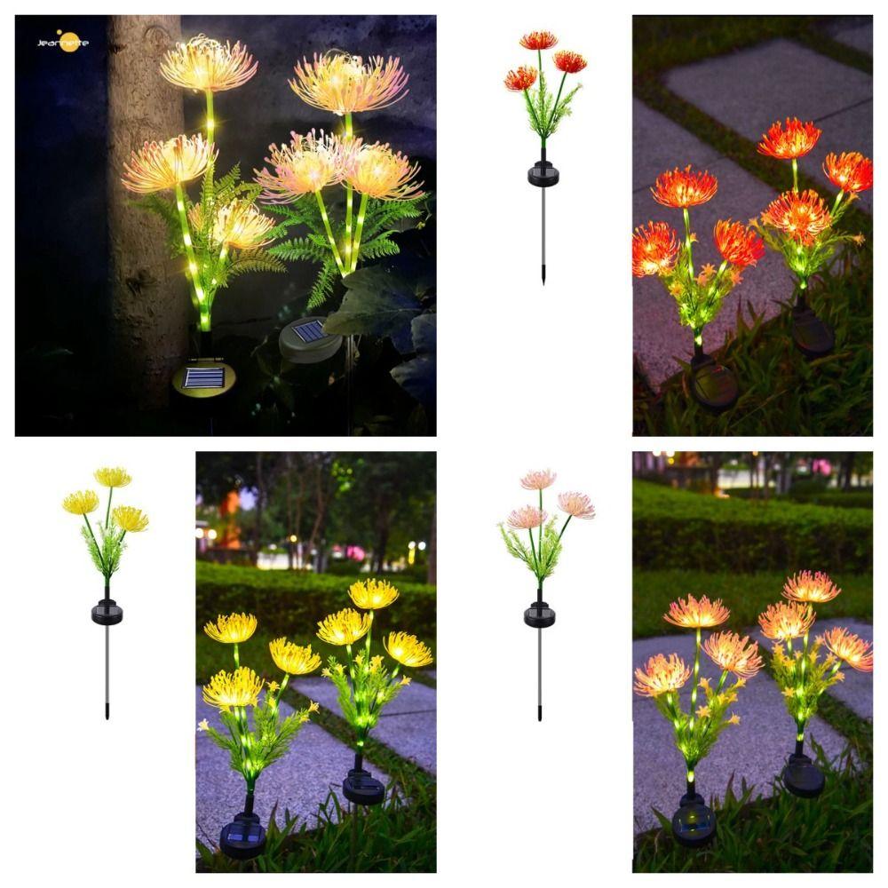 Glowing Solar Across the Shore Flower Lights Simulation Flowers Landscape Lawn Lamp Garden