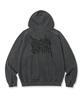 Brownbreath Pigment Tag Hood Zip Up - Charcoal