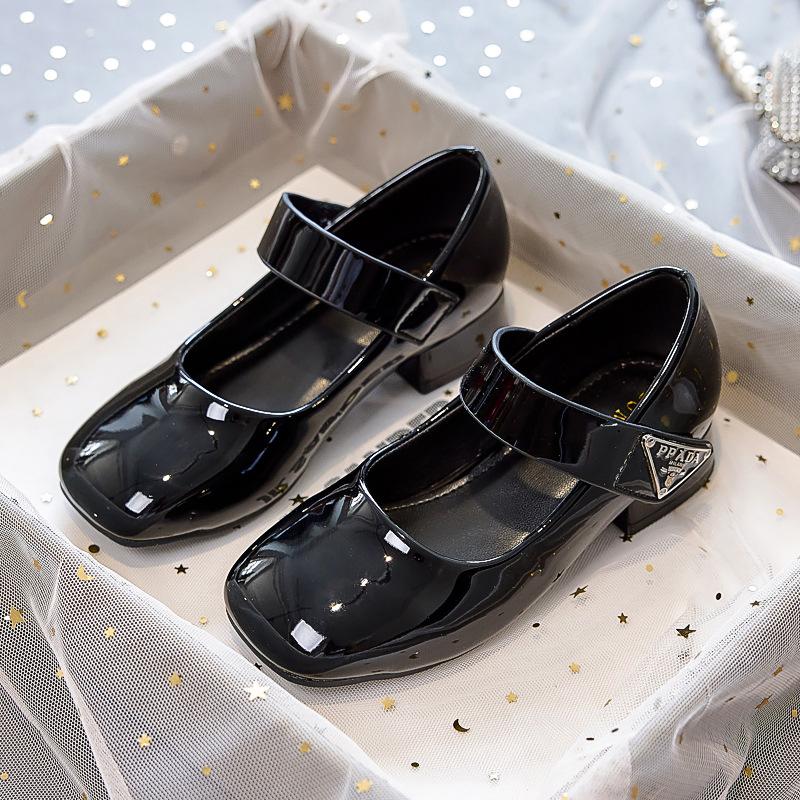 Princess shoes girls 2025 spring and autumn new high-heeled dress single shoes children's catwalk stage performance leather shoes small leather shoes