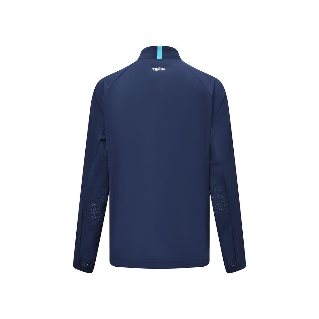 Li Ning Tennis Series Solid Color Zipper Stand Collar Comfortable Breathable Versatile Casual Sports Jacket Men Jacket Deep-Navy AFDUD49-2