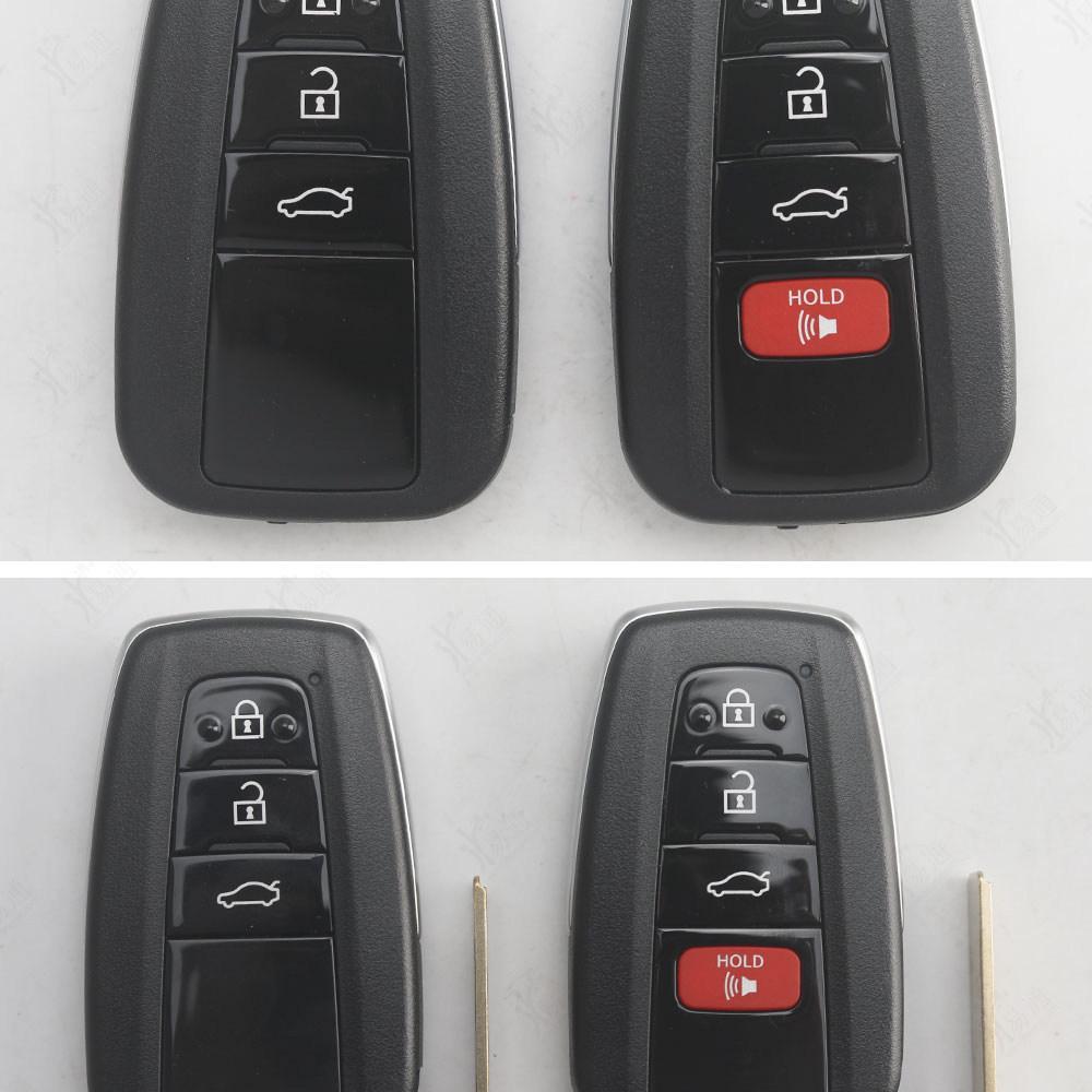 KD TIA36-4 Button Smart Card Key for New Toyota Models 8A 4D Remote Control X3