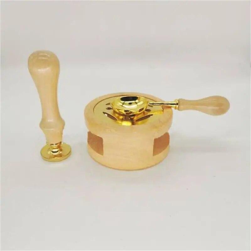 

1 комплект Печь для лакировки с ложкой, выдолбленной из круглого листового металла, дерева для штамповки, инструмента для плавления лака и воска