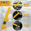 2PCS Car Steering Wheel Lock with Adjustable Length Clamp Double Hook Locks Anti-Theft Heavy Duty Security Lock for Car Vehicle