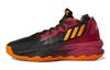 D Lillard 8 Comfortable Abrasion Resistant Mid Top Children's Basketball Shoes Black Red GW3862