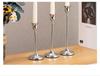 European Style Gold Wrought Iron Small Trumpet Candle Holder for Candlelight Dinner