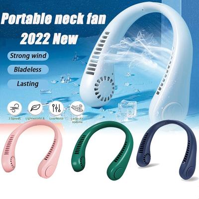 1PC Portable Hanging Neck Fan Electric Wireless Fan Rechargeable USB Mini Fan Bladeless Mute Fans