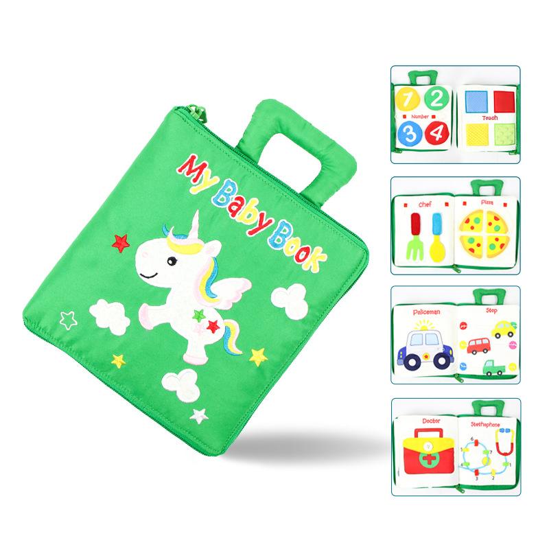 Yürümeye Başlayanlar için Sessiz Kitap Taşınabilir Bebek Yumuşak Etkinlik Kitabı Toksik Olmayan Erken Öğrenme Temel Yaşam Becerisi Oyuncak