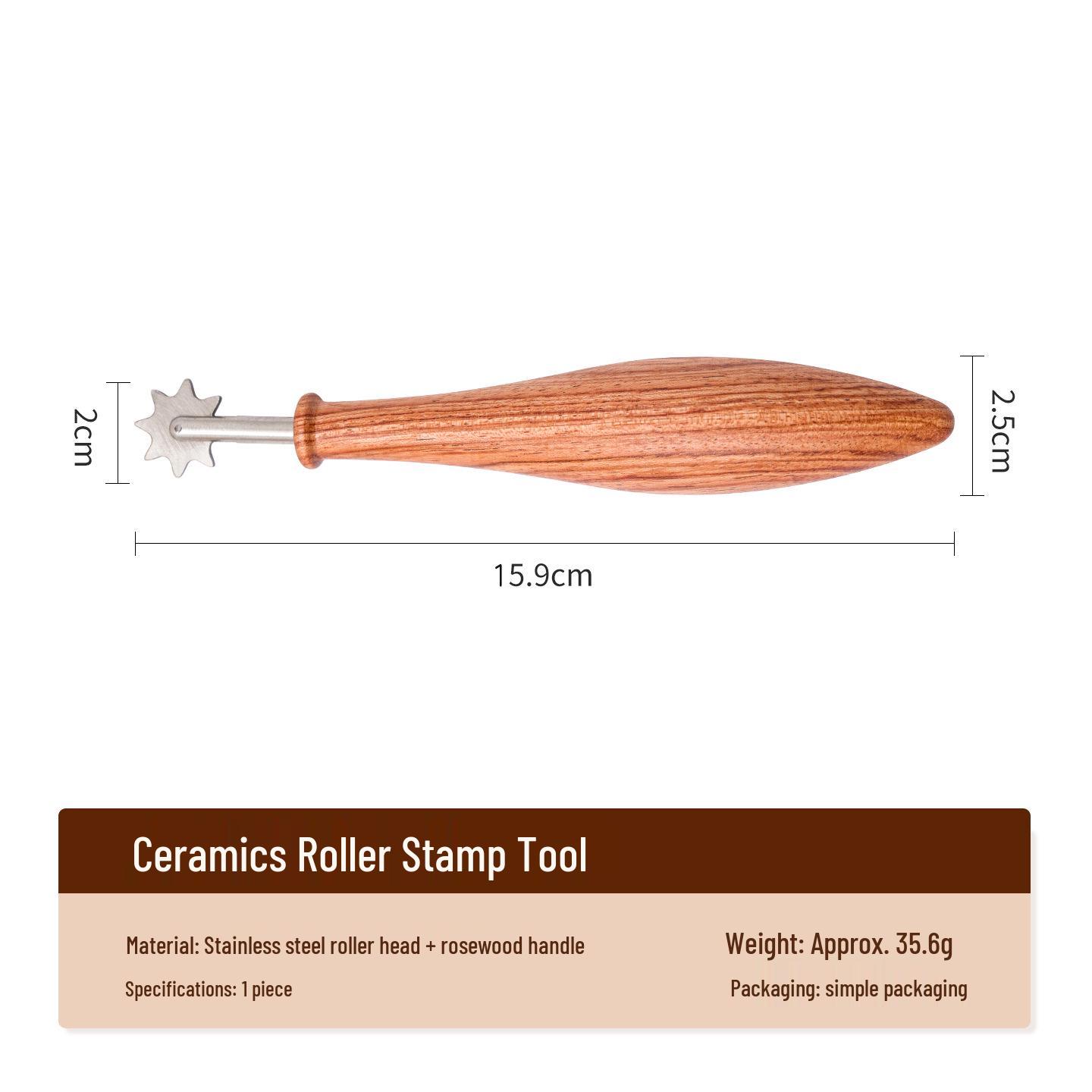 Embossing Wave Pattern Pottery Tool: Stainless Steel Clay Slab Knife