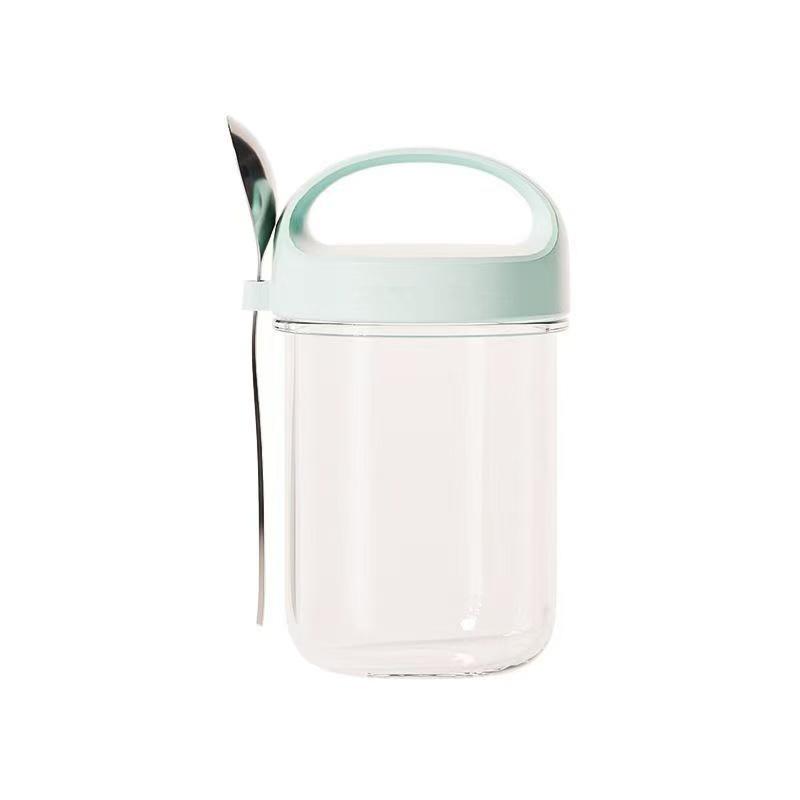 

Multipurpose Overnight Oats and Yogurt Glass Cup with Handle 501-600 ml
