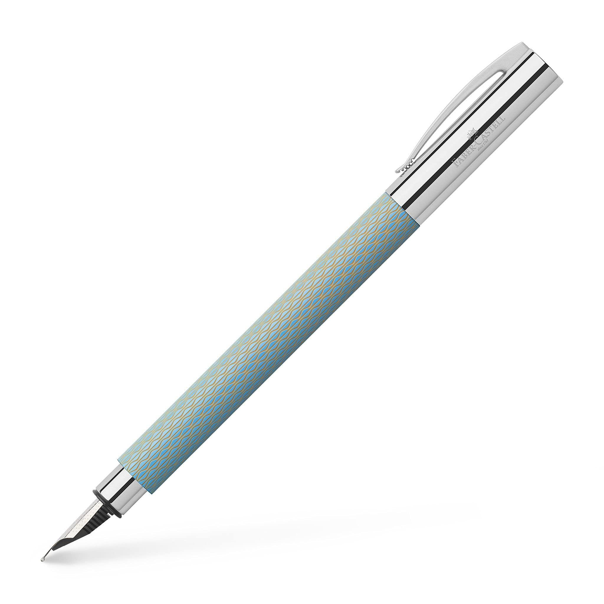 

Ambition OpArt 147001 Fountain Pen Nib F Sky Blue Faber-Castell