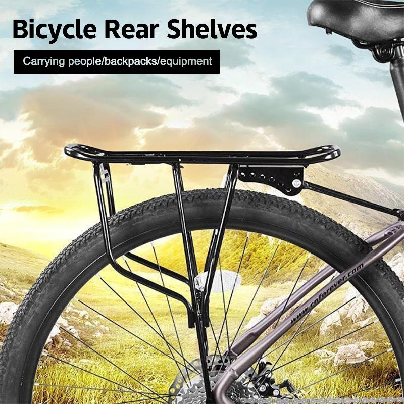 1 Set Portable 250kg Load Capacity Shelf Back Seat Bicycle Rear Luggage Cargo Rack Sturdy Carrier Mountain Bike Bicycle Carrier