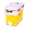 Beverage Dispenser with Tap Leak Proof Plastic Cold Drink Container with Spigot Large Capacity Pitcher for Refrigerator