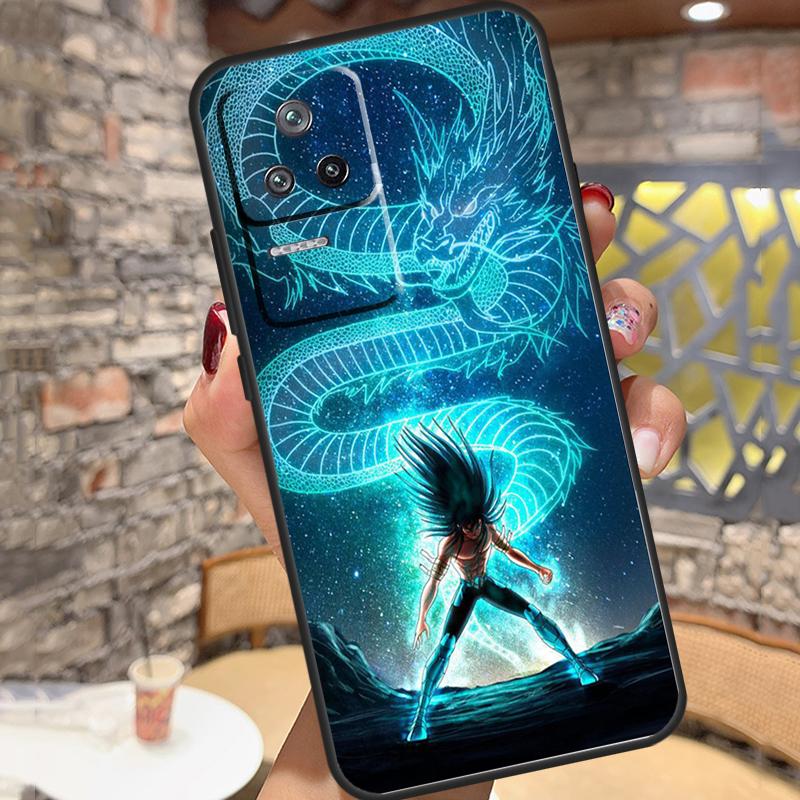 Saint Seiya Shiryu Case For Xiaomi 14T Pro 13T 11T 12T 13 14 15 Ultra POCO X6 X7 Pro X3 X5 M6 F5 F6 Pro Cover