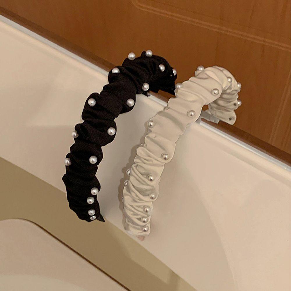 Headwear Pearl For Girls Non Slip Wash Face Headband Korean Head Wrap Women Hair Hoop Hairbands