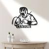 Custom Personalized Iron Welding Sign, Distinctive Welder Silhouette for Workshop Decor