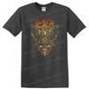 Metal Band Graphic T Shirt Skull Art Flames Wings Design Cool Tee