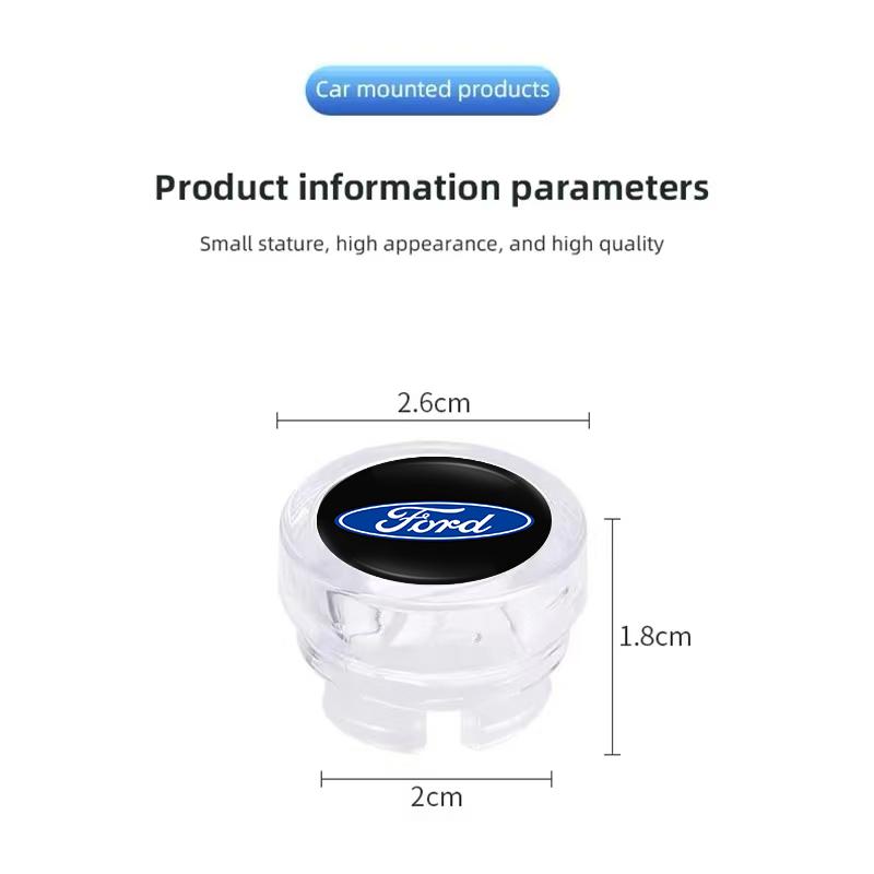 1Pcs Car Cigarette Lighter Cover DustProof Decoration Cap For Ford Focus 2 3 Mondeo Kuga Fiesta MK7 Escort Edge C-Max Fiesta GT9