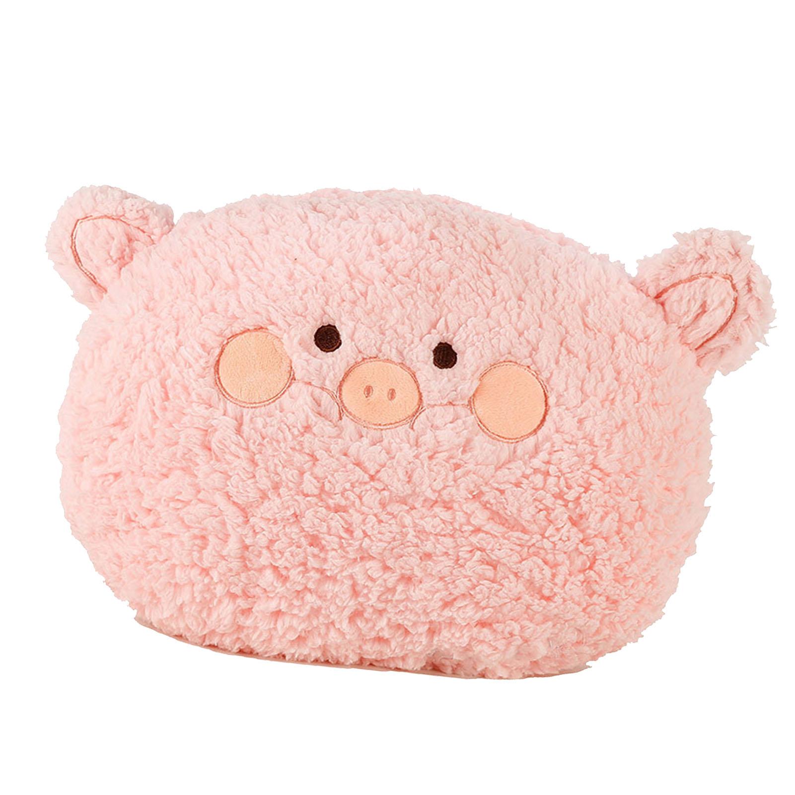 

Hand Warm Plush Stuffed Pillow Cute Animal Decorative Soft Warm Hand Cushion for Home Bedroom Office Pink 11in 28CM