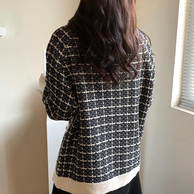 Korean Style CC Cream Sweater Coat for Women - 2021 Autumn/Winter, Loose Mid-Length Knit Cardigan