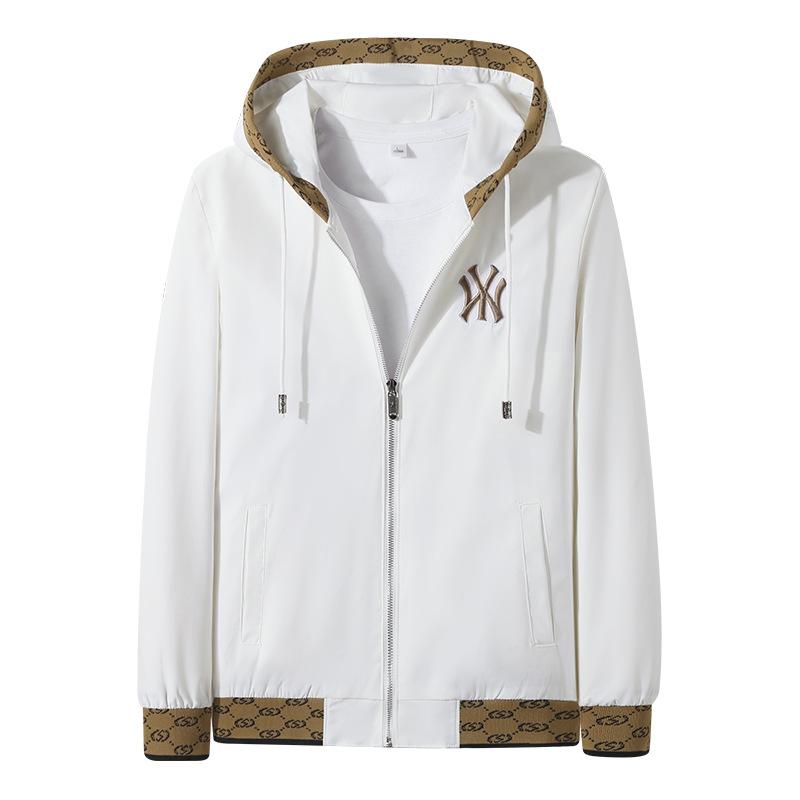 New Light Luxury Fashion Hooded Heavy Industry Embroidered Jacket Men