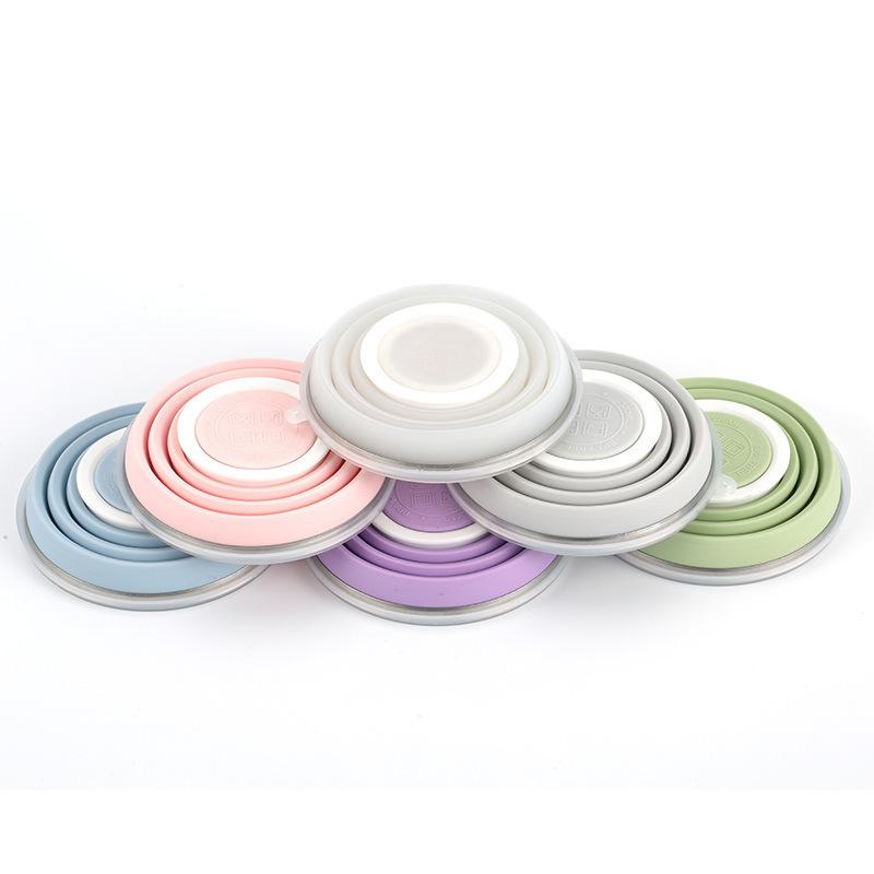 Folding Silica Gel Cup Design Lightweight Outdoor Activity Lightweight and Convenient to Use Edible Silicon Material Folding Cup